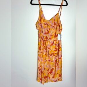 NWT Nine West Floral Iris Midi dress szXL